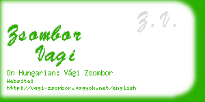 zsombor vagi business card