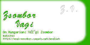 zsombor vagi business card